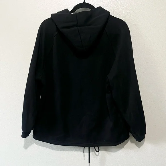 SAVAGE X FENTY- Black Slouchy Oversized Casual Hoodie Size S - Picture 3 of 4